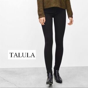 Aritzia Talula Claremont Leggings Pant High Rise Waist Skinny Leg Black Size 0